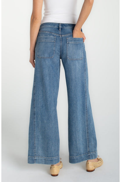 LIVERPOOL The Stride Wide Leg W/Utility Details LM4740VX