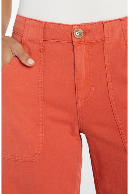 LIVERPOOL The Stride Cargo Wide Leg Crop LM7B21QTA