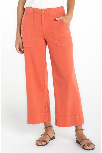 LIVERPOOL The Stride Cargo Wide Leg Crop LM7B21QTA