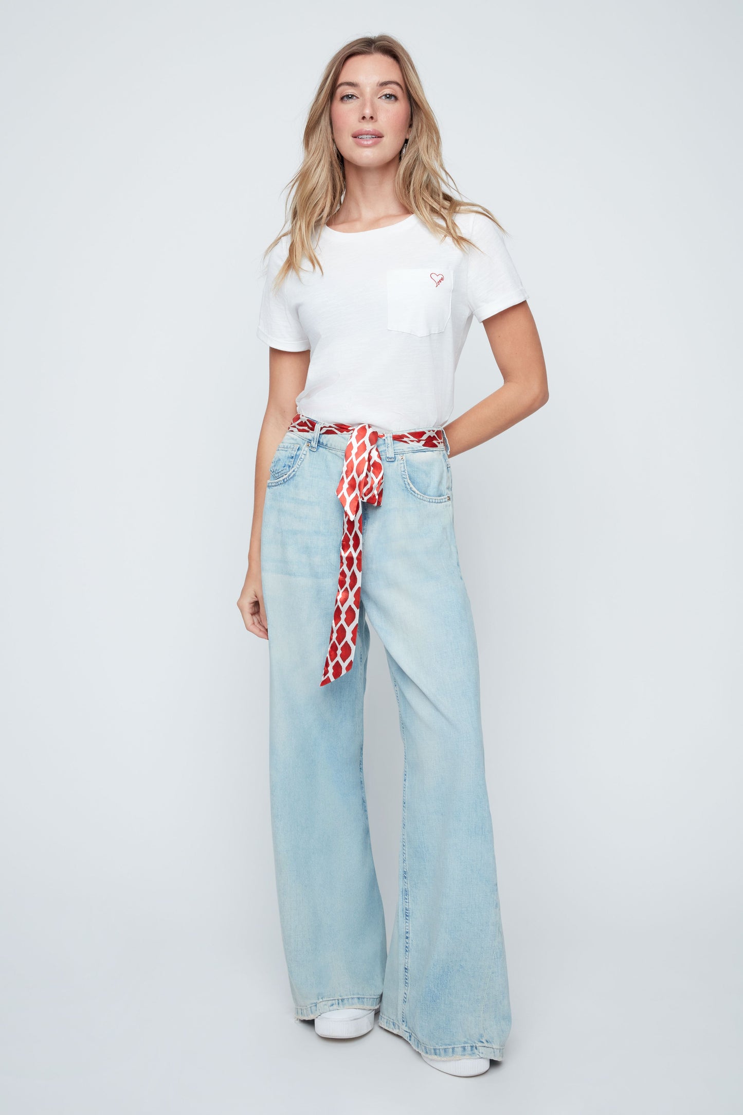 RENUAR Bleached Denim Pant R11063D