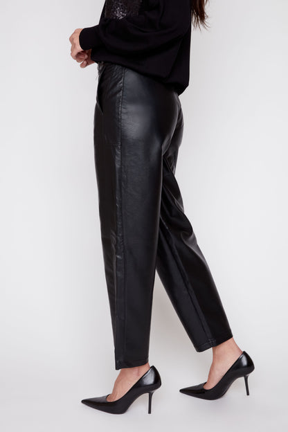 RENUAR Lux Pleather Barrel Pant R11086