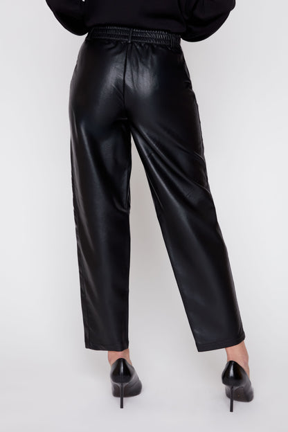 RENUAR Lux Pleather Barrel Pant R11086