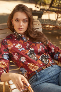FDJ 7102623 Printed Long Sleeve Poplin Shirt