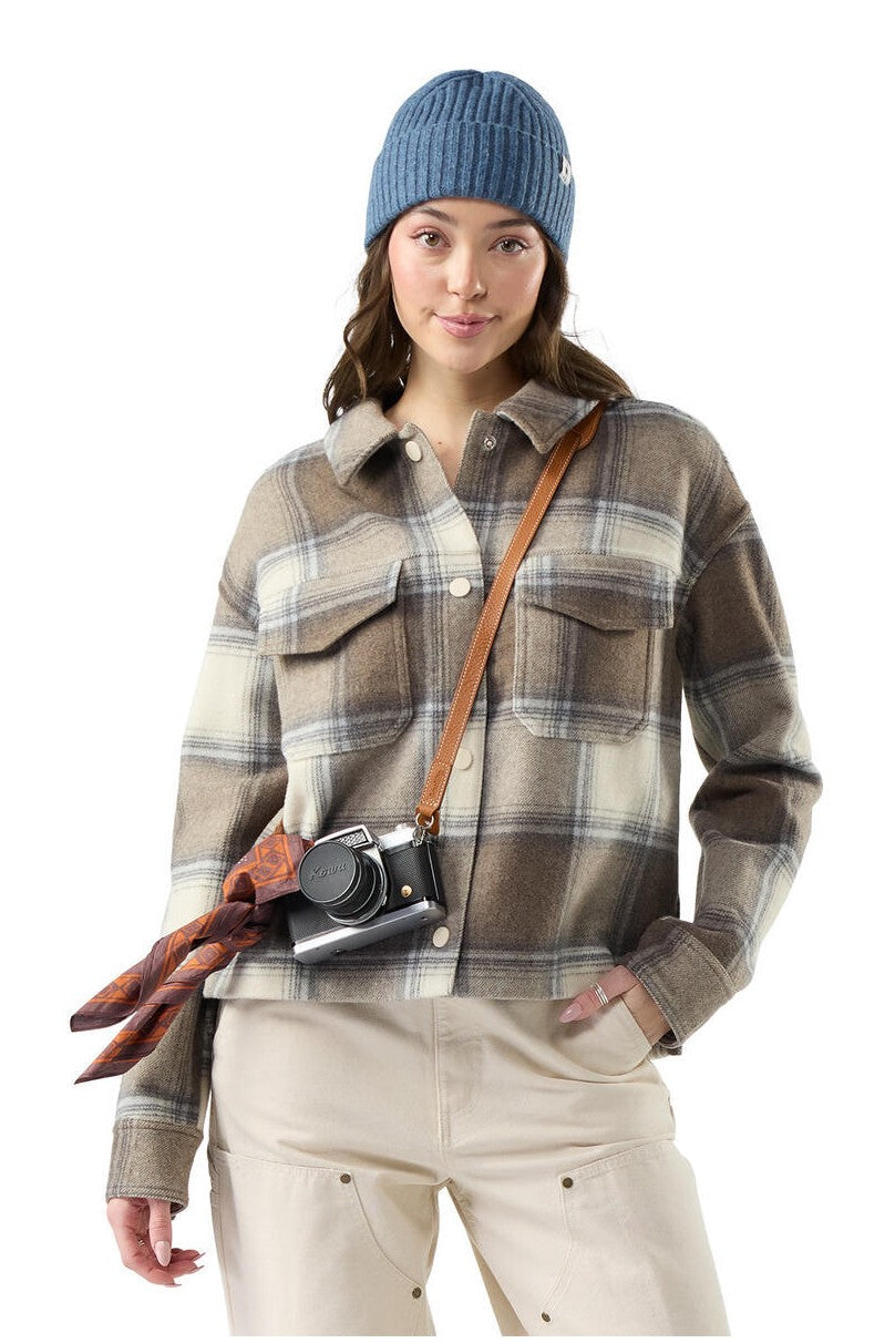 SMARTWOOL Women's Anchor Line Cropped Shirt Jacket SW003190