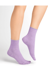 BLEUFORET 6593 Velvet Cotton Ankle Socks *Sale Colours*