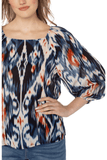 LIVERPOOL Square Neck Woven Top