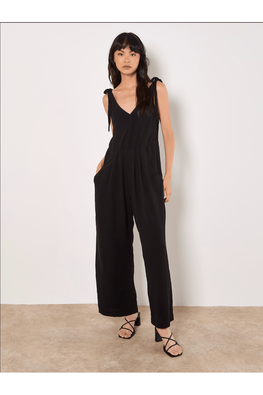 APRICOT Tetra Shoulder Tie Jumpsuit