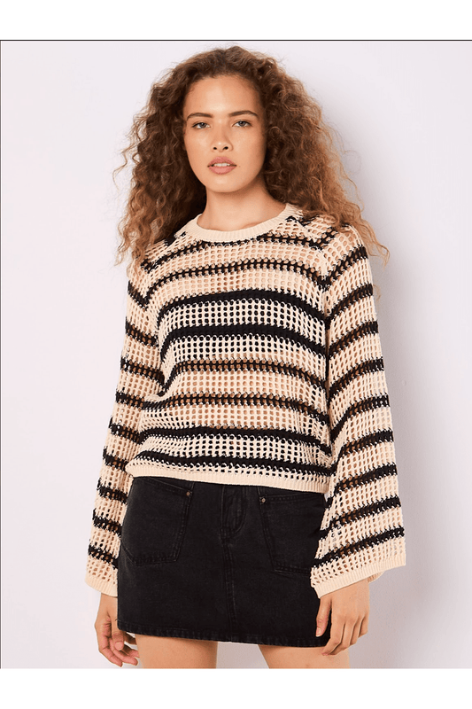 APRICOT Knit Bell Sleeve Sweater 943094