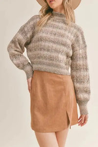 SAGE THE LABEL Virgo Ombre Turtleneck Sweater