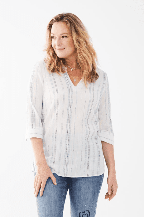 FDJ Striped Popover Tunic  7303887