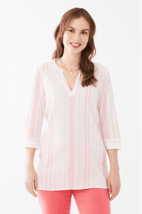 FDJ Striped Popover Tunic  7303887