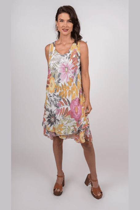 ME & GEE layered floral dress 16-8903