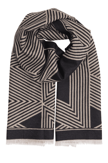 B YOUNG Bavibi Geometric Scarf