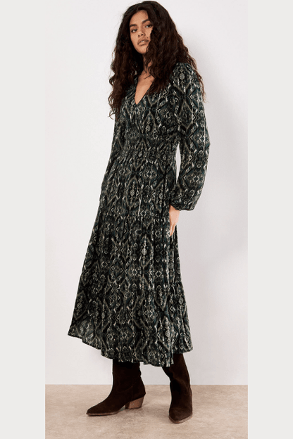 APRICOT Empire Smock Waist Tiered Dress 977860