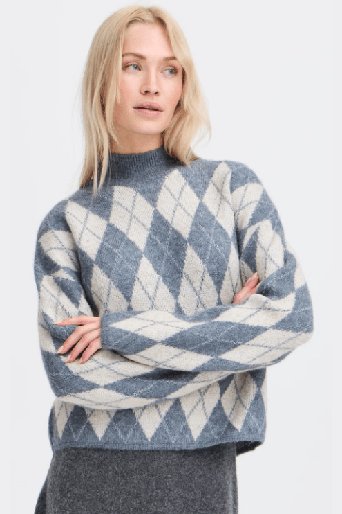 B.YOUNG Nafta Argyle Jumper 20818116