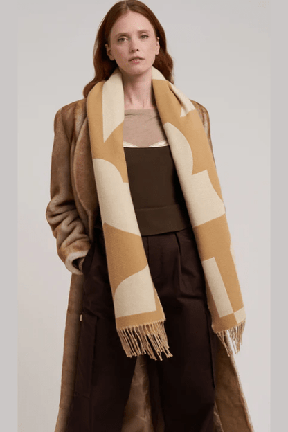 ECHO Geo Double Face Jacquard Scarf EC0876