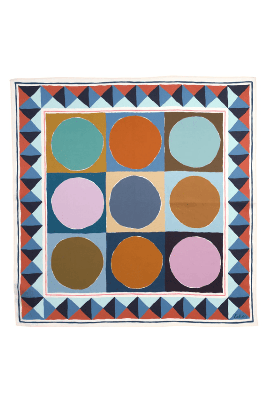 ECHO Painted Dots Silk Bandana EN1518
