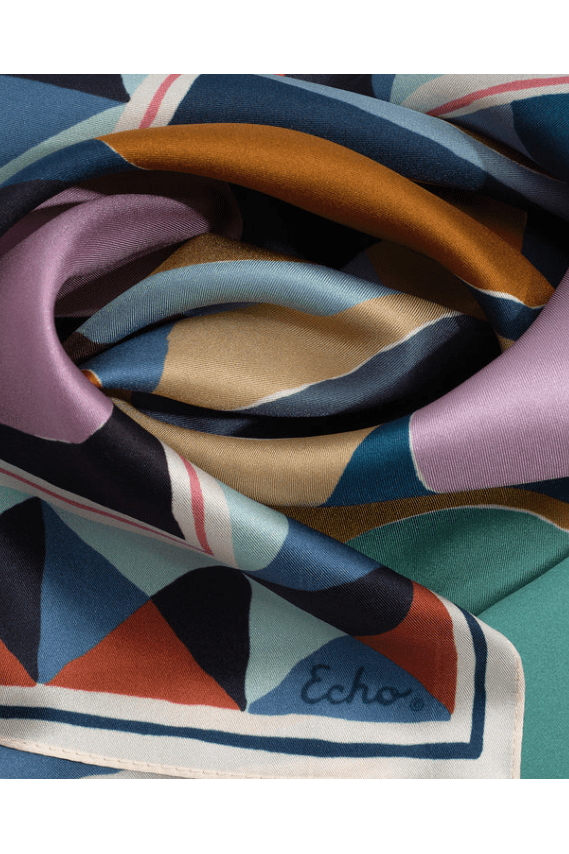 ECHO Painted Dots Silk Bandana EN1518