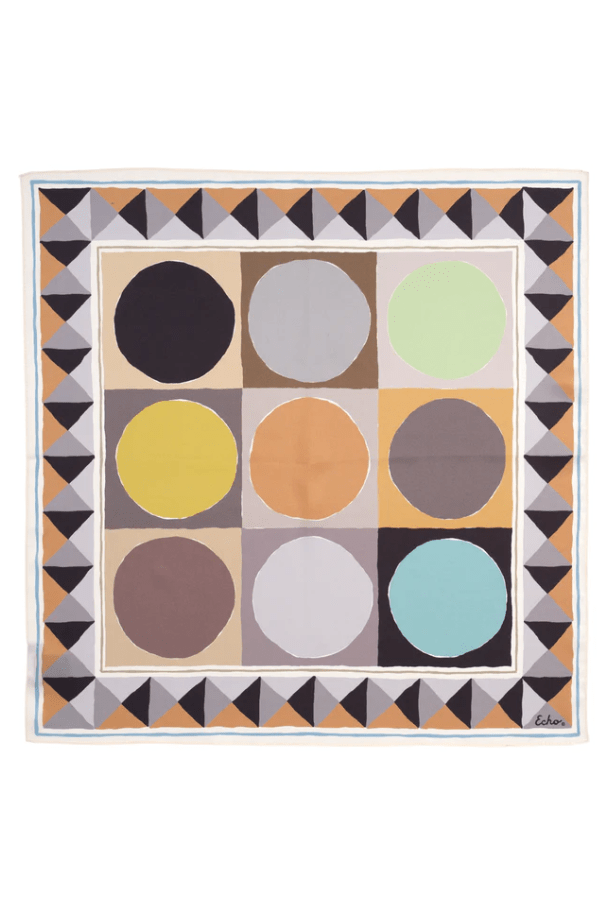 ECHO Painted Dots Silk Bandana EN1518