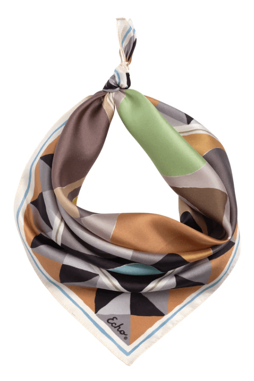 ECHO Painted Dots Silk Bandana EN1518