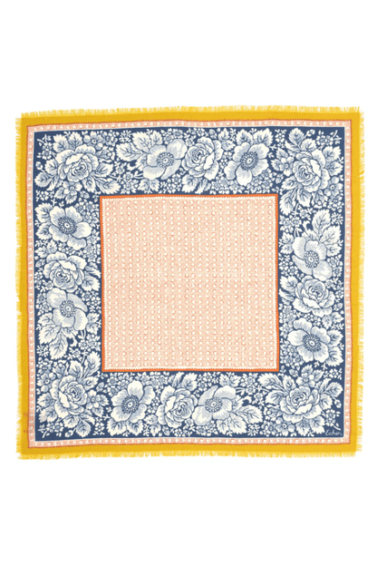 ECHO Vintage Floral Dot Wool Scarf EN1509
