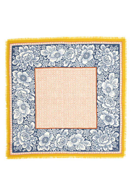 ECHO Vintage Floral Dot Wool Scarf EN1509