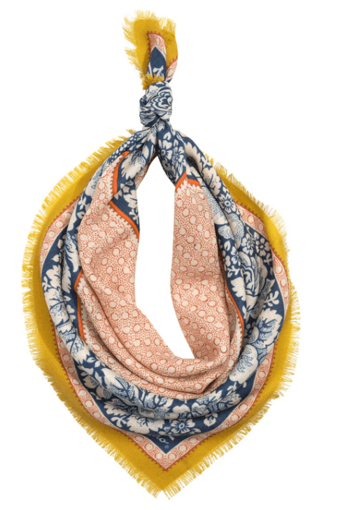 ECHO Vintage Floral Dot Wool Scarf EN1509