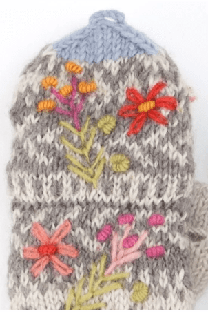 LOST HORIZONS Sadie Wool Knit Finger Mittens
