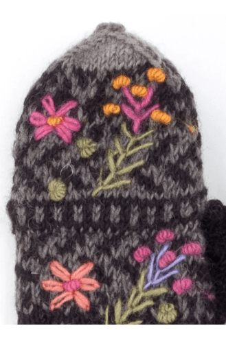 LOST HORIZONS Sadie Wool Knit Finger Mittens