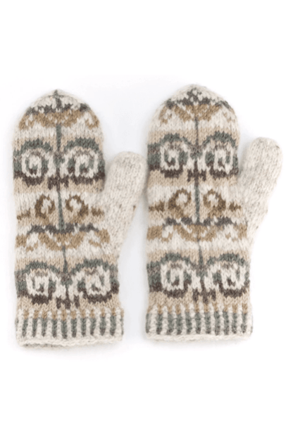 LOST HORIZONS Natalia Wool Knit Mittens