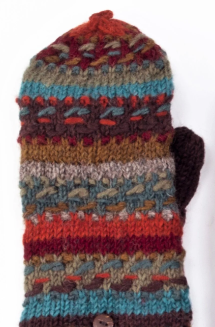 LOST HORIZONS Navika Wool Knit Finger Mittens