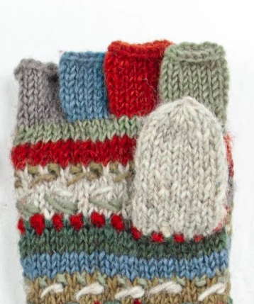 LOST HORIZONS Navika Wool Knit Finger Mittens