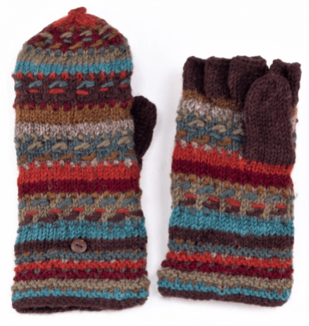 LOST HORIZONS Navika Wool Knit Finger Mittens