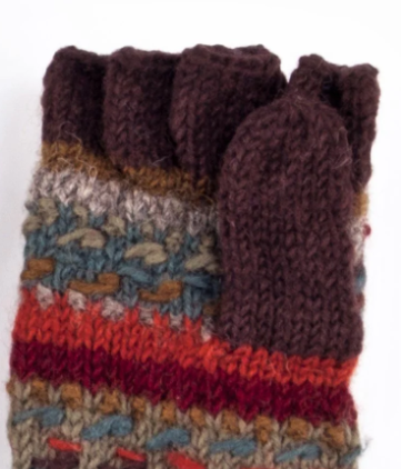 LOST HORIZONS Navika Wool Knit Finger Mittens