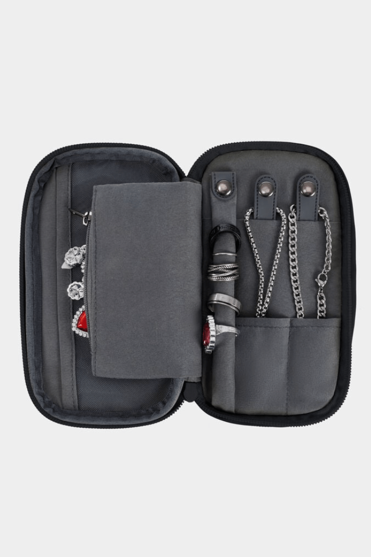 TRAVELON 43608 2 in 1 Travel Jewelry & Tech Organizer