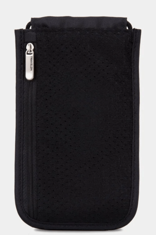 TRAVELON 42372 RFID Blocking Classic Deluxe Boarding Pouch