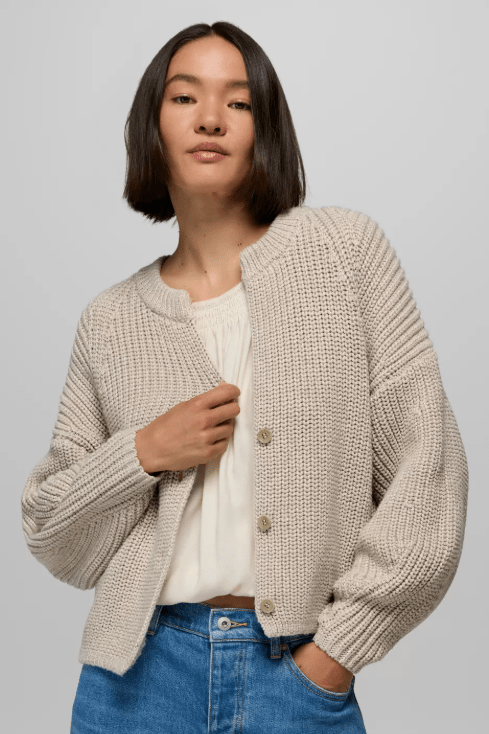 PRANA 2141651 Sunday River Short Cardigan