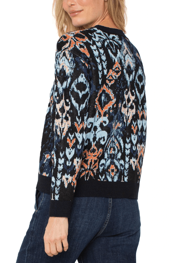 LIVERPOOL Crew Neck L/S Drop Shldr Sweater LM8J12SR09J6