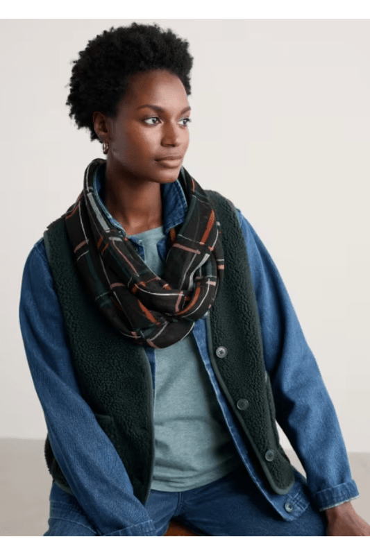 SEA SALT Pretty Circle Scarf Onyx AW251396L3