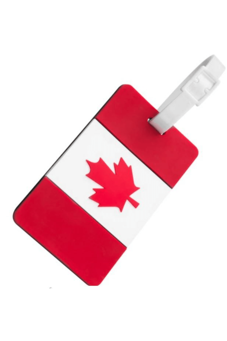 TRAVELON ID50 Canadian Flag Rubberized Luggage Tag