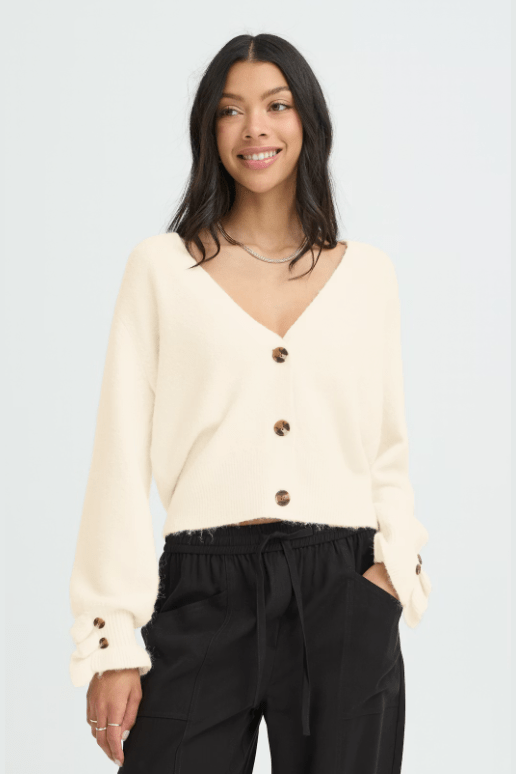 B.YOUNG Omea Frill Cardigan 20818435