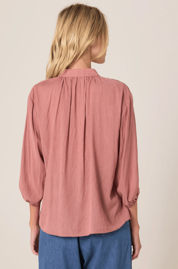 FATE+BECKER Shae Split Neck Blouse 17783