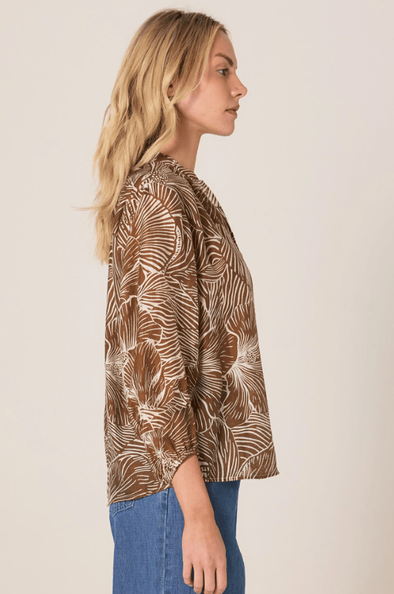 FATE+BECKER Tallulah Split Neck Blouse 17744