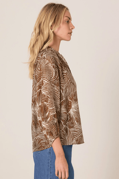 FATE+BECKER Tallulah Split Neck Blouse 17744