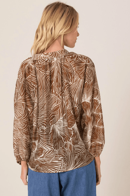 FATE+BECKER Tallulah Split Neck Blouse 17744