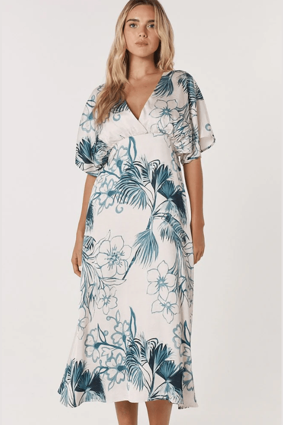 FATE+BECKER Solstice Palms Midi Dress 17644