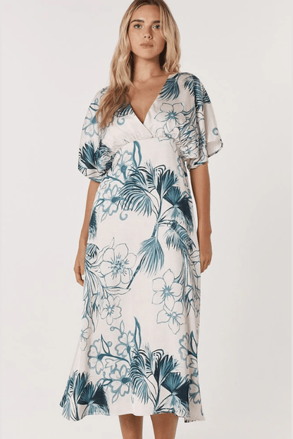 FATE+BECKER Solstice Palms Midi Dress 17644