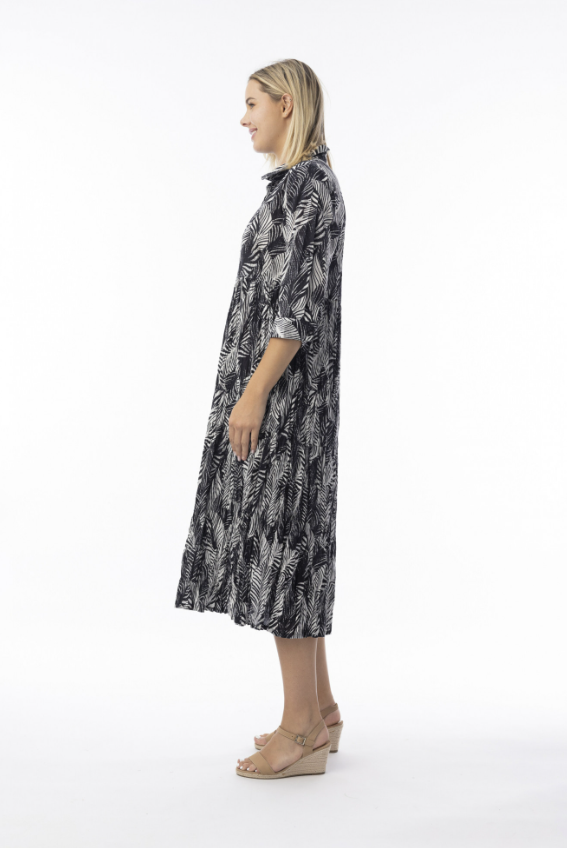 ORIENTIQUE Arashi Collar Layer Dress 71593