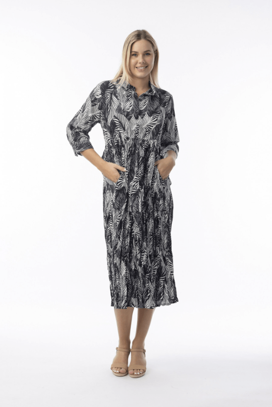 ORIENTIQUE Arashi Collar Layer Dress 71593