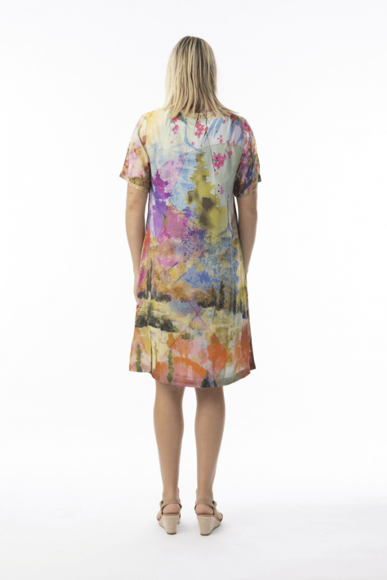 ORIENTIQUE Digital Print Shift Dress 71604